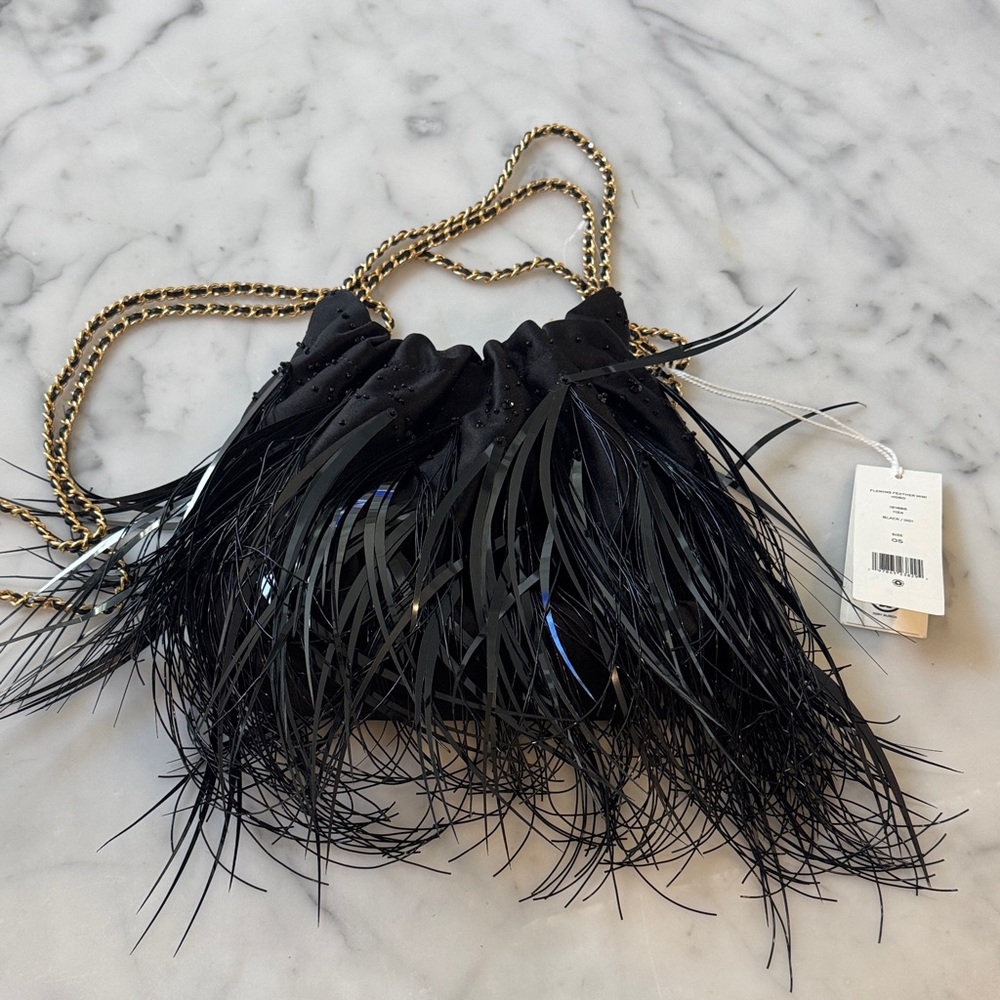 Tory Burch Fleming Feather Mini Hobo - Picture 2 of 4